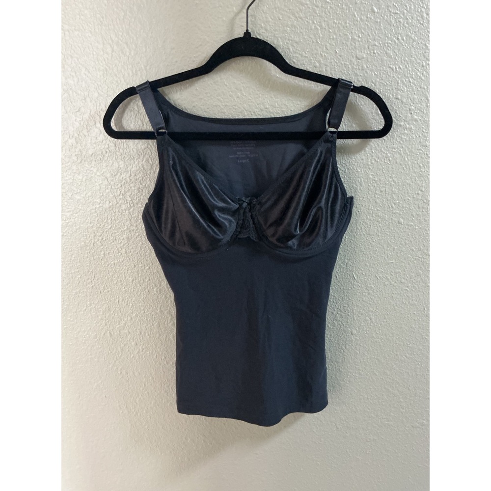 Shapeez Ultimate Body Shaper Camisole Underwire Bra Black Large-C 0113